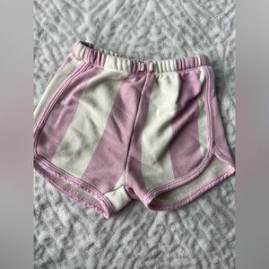 Grayson Mini Pink and White Striped Shorts 3T